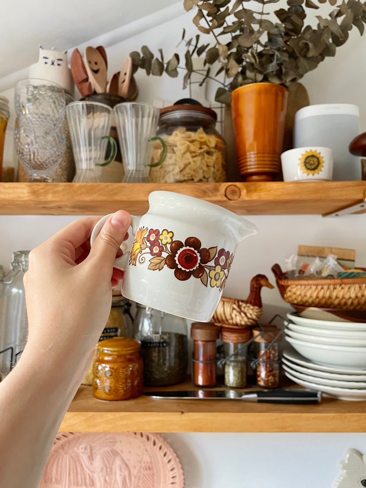 Myott “Festival” Pattern Ironstone Creamer Jug