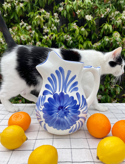 Blue & White Spanish Jug