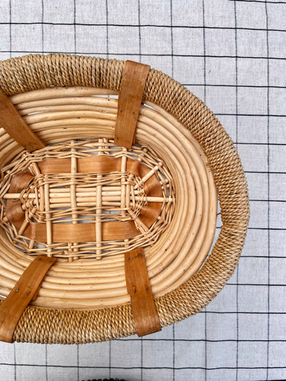 Large Handmade Bamboo Basket