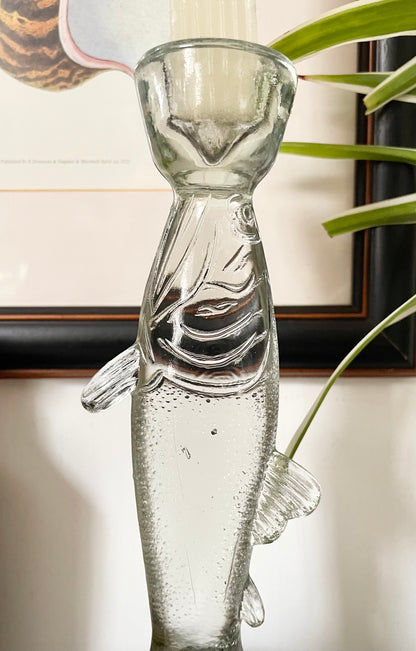 Glass Fish candle holder