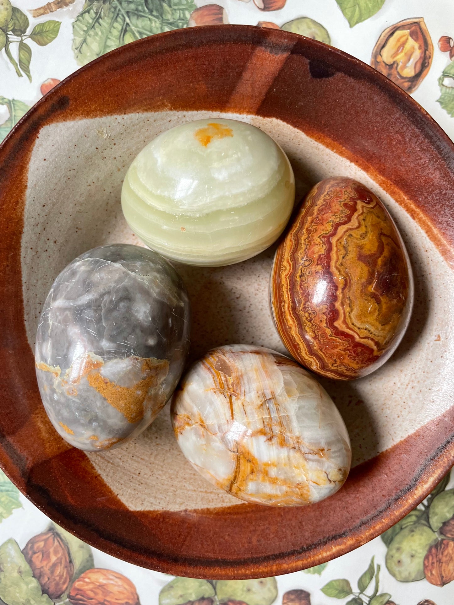 Set of four Onyx/Alabaster Eggs