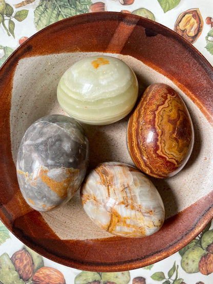 Set of four Onyx/Alabaster Eggs