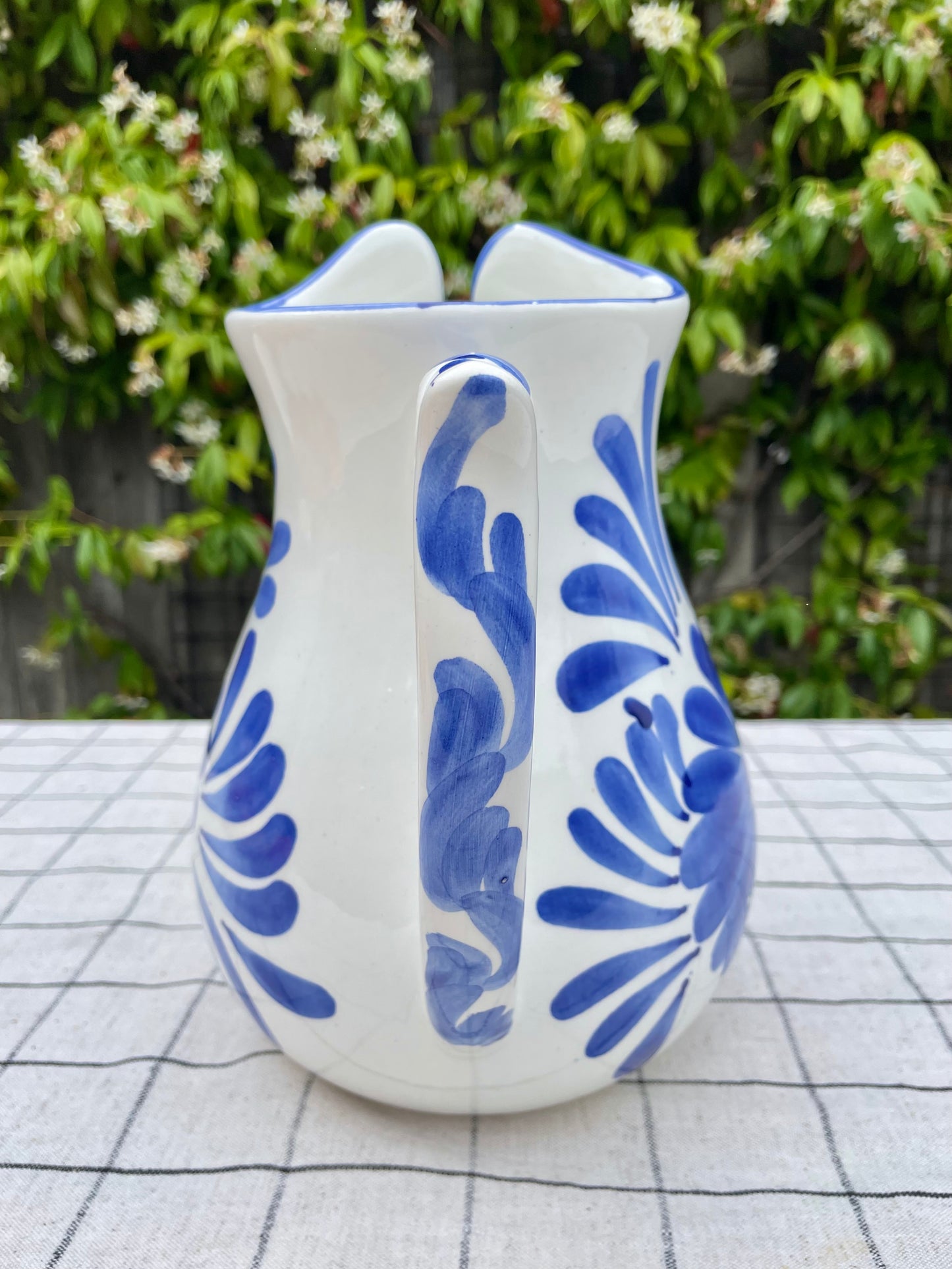 Blue & White Spanish Jug