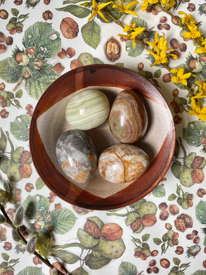 Set of four Onyx/Alabaster Eggs