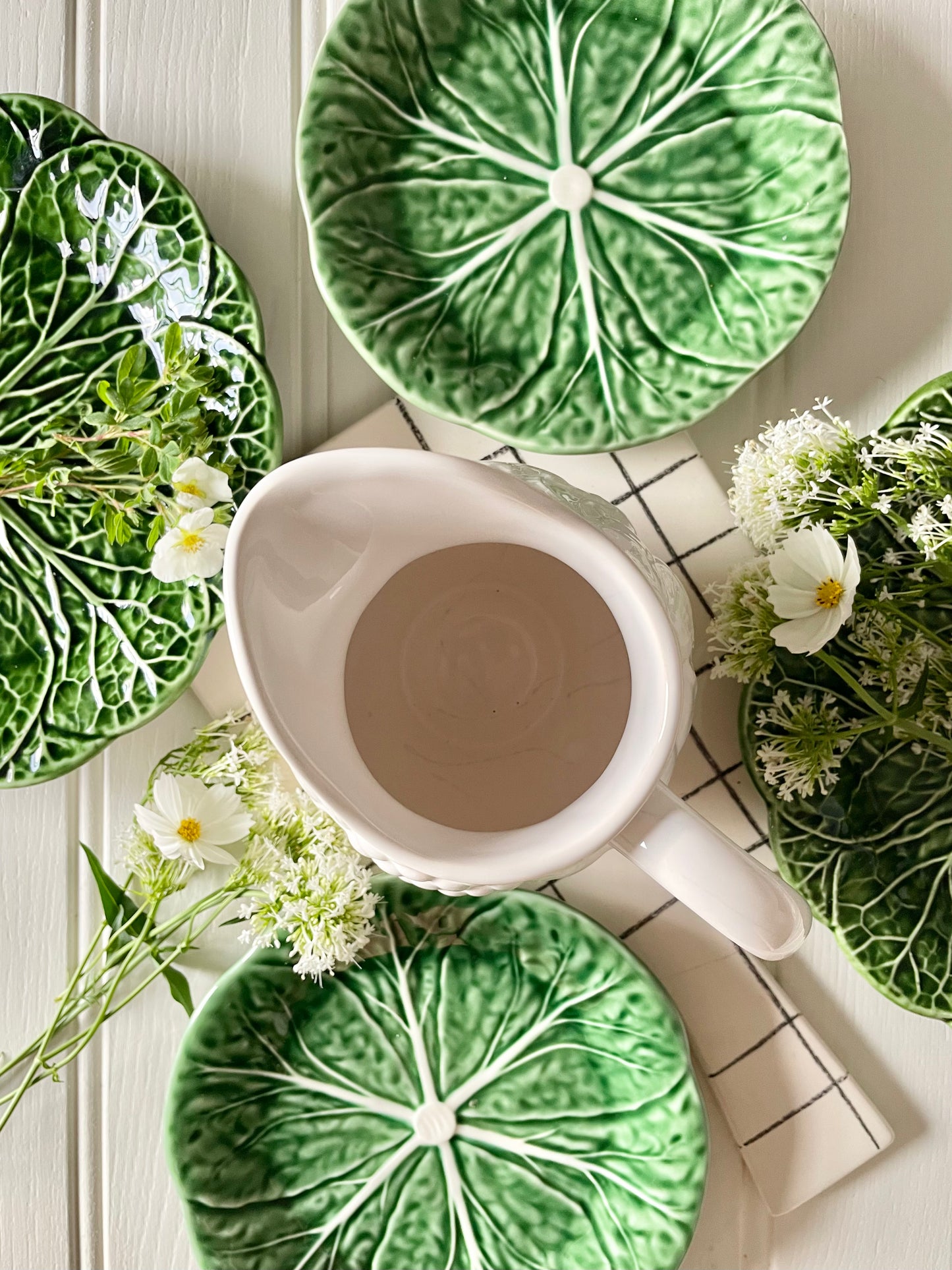 White Ceramic Fruit Jug